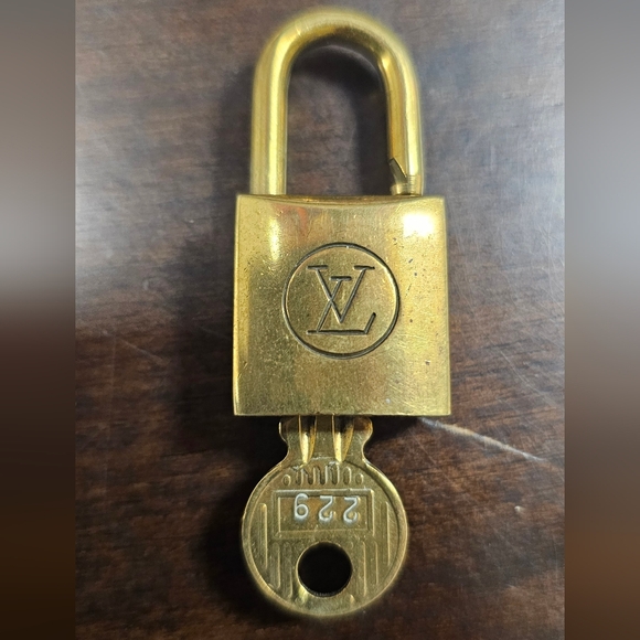 Louis Vuitton Brass Padlock with Key #229